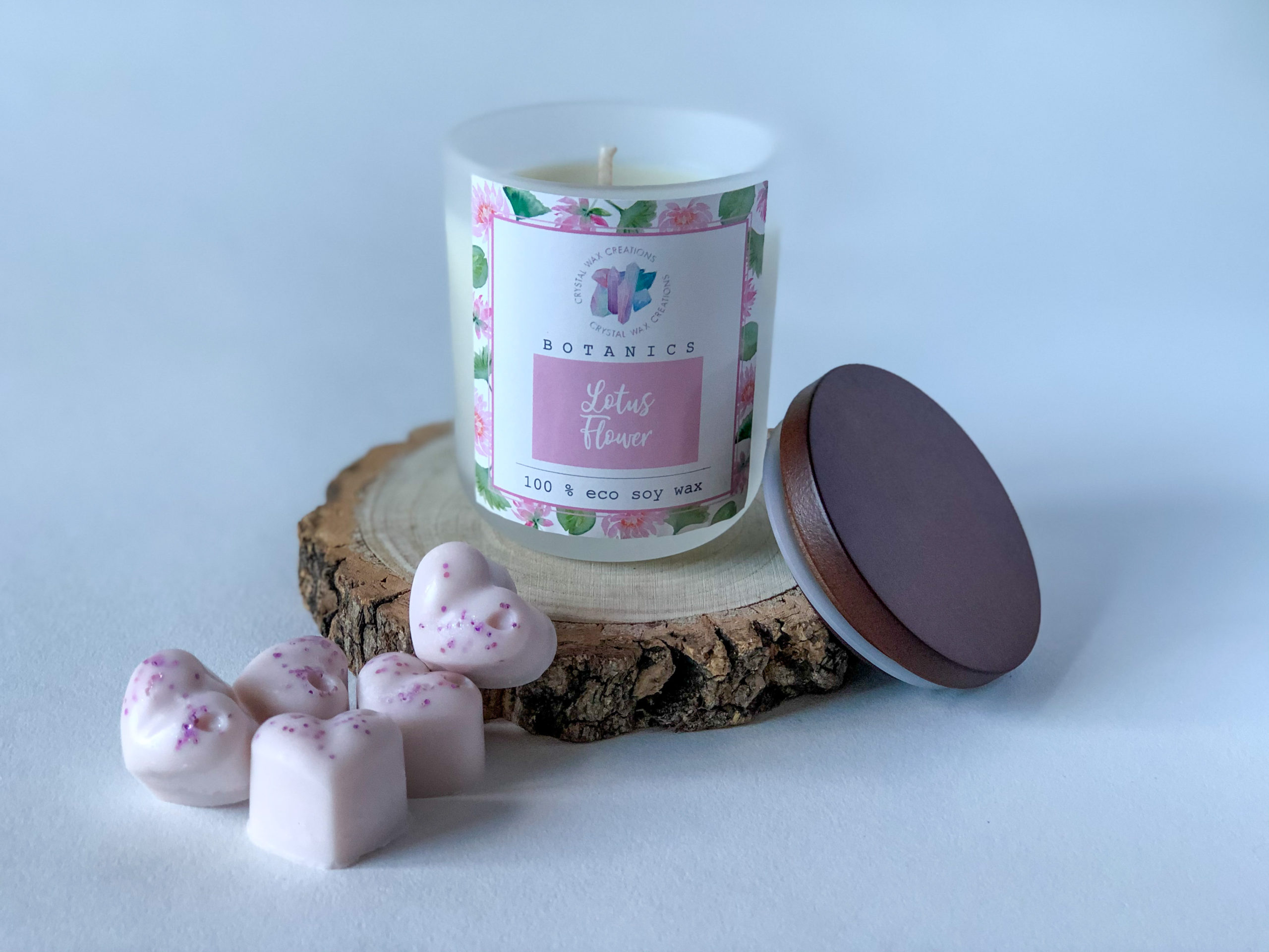 Lotus Flower Wax Melt Hearts