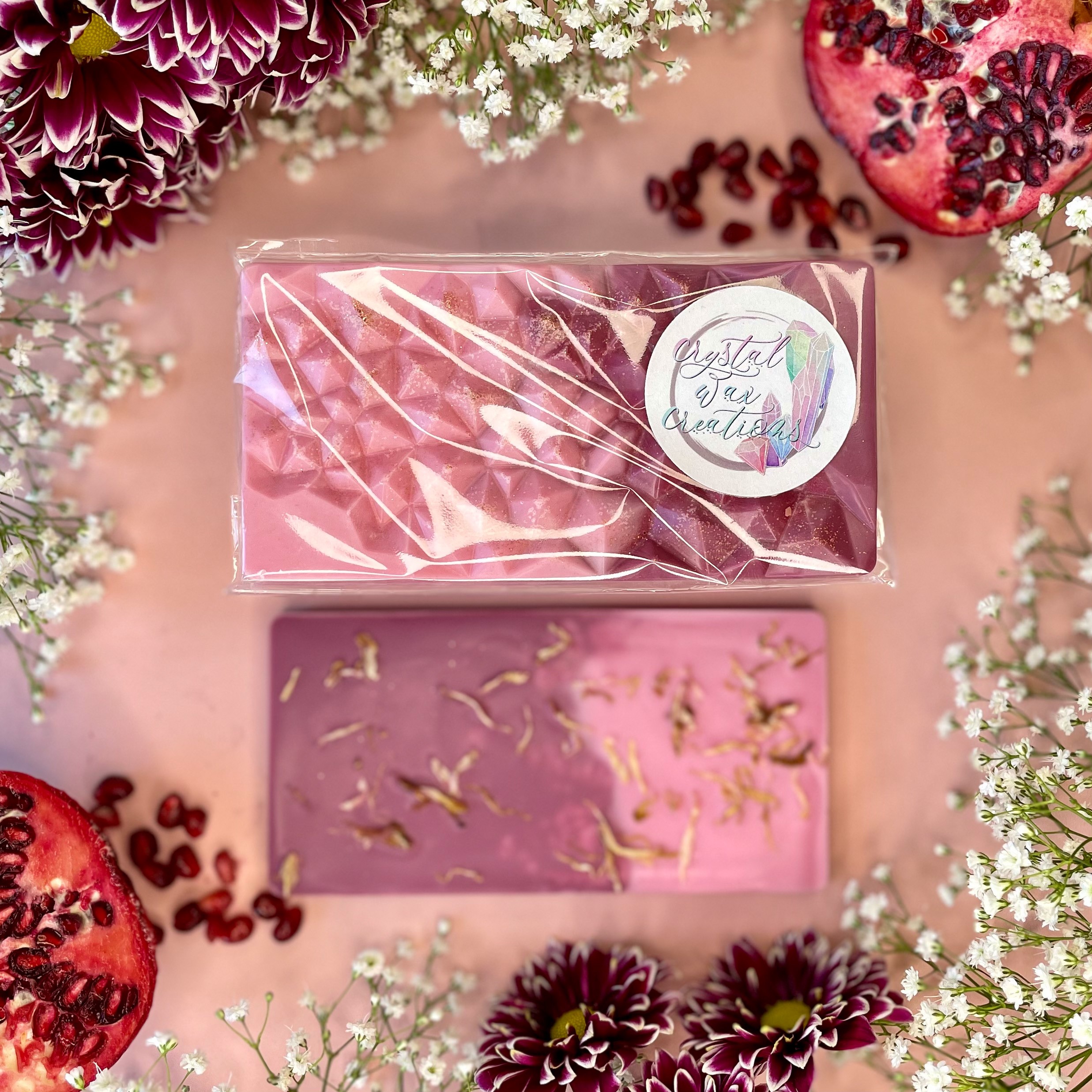 Pomegranate & Pink Pepper Geode Bars - Image 2