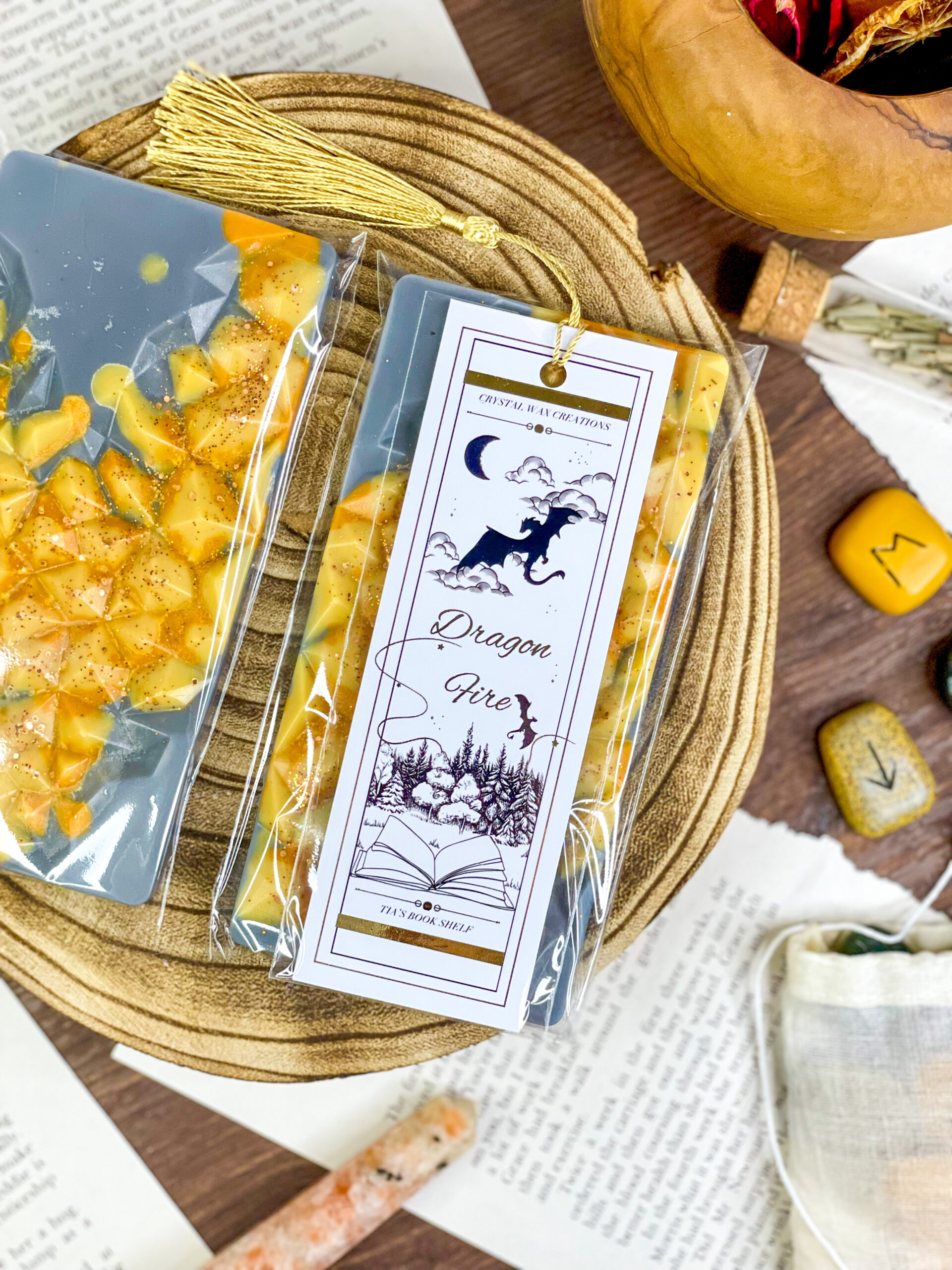 Dragon Fire Soy Wax Melt Geode Bars - Image 2